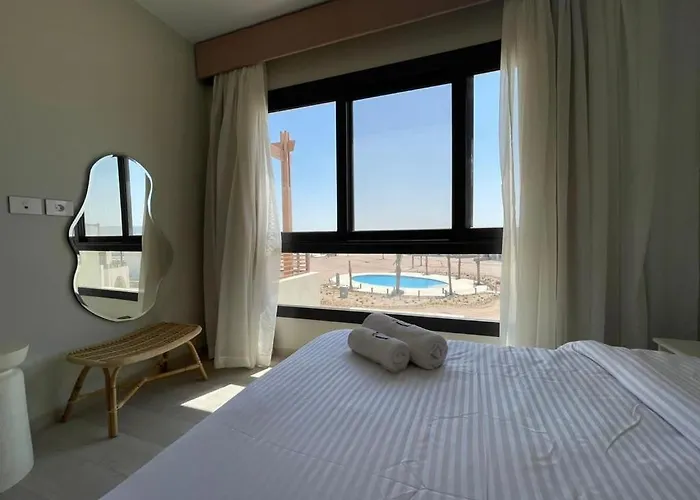 شقة Lagoon View Shedwan With Pool View & Rooftop *